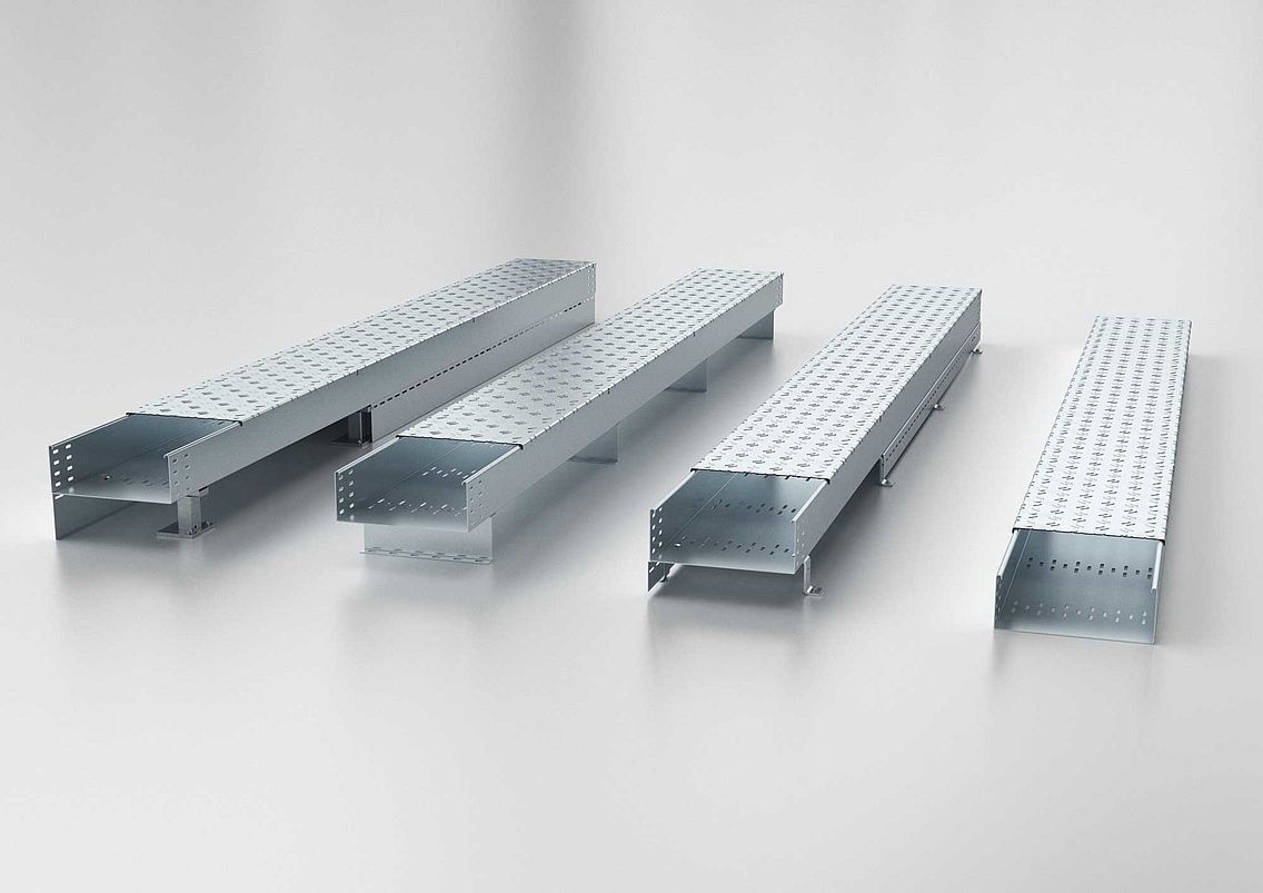Walkable cable tray for installation at floor level • PFLITSCH