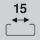 Slot width 15 mm