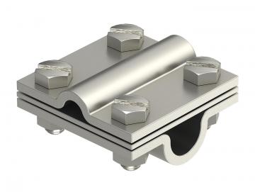 Cross-connector with intermediate plate for Rd 8−10 x Rd 16 A4