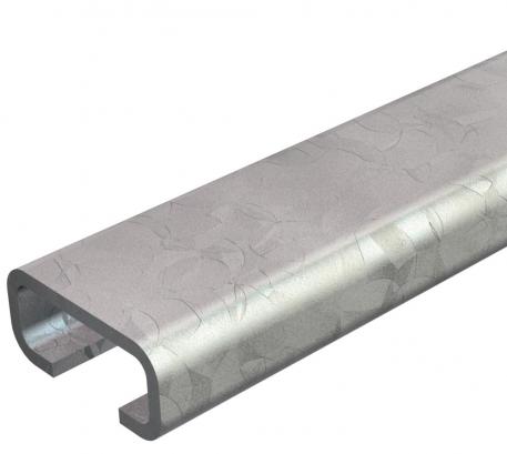 Profile rail CL2712, slot 12 mm, BK, unperforated 2000 | 27 | 12.5 | 2 | Steel | Bright | 