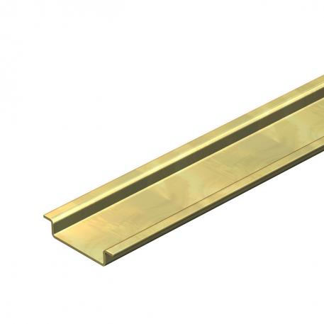 Hat profile rail, unperforated GTP 2000 | Unperforated | Steel | Electrogalvanized, transparently passivated