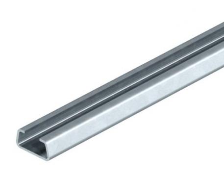 CL2512 profile rail, 11 mm slot, FT, unperforated 2000 | 25 | 12 | 1.5 | Steel | Hot-dip galvanised | 