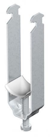 Clamp clip, triple, ALU plastic pressure trough