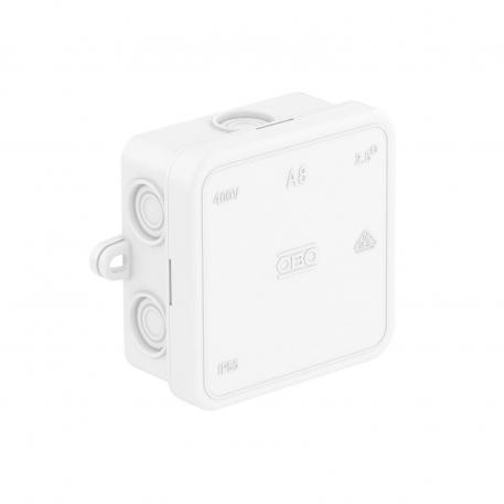 Junction box A 8 65x65x32 | 7 | IP55 | Pure white; RAL 9010