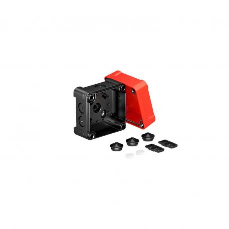 Junction box X 02 85x85x57 | 7 | IP67 | Black / red