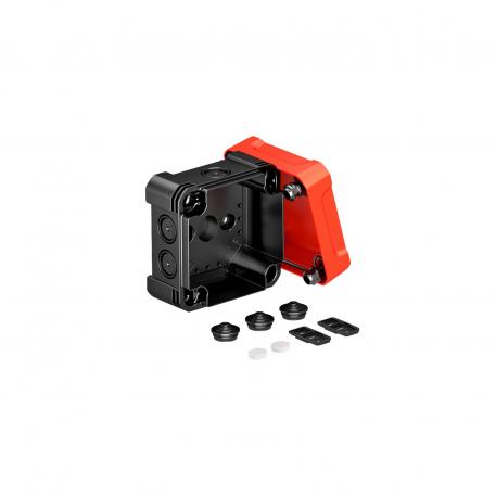 Junction box X 04 102x102x60 | 7 | IP67 | Black / red