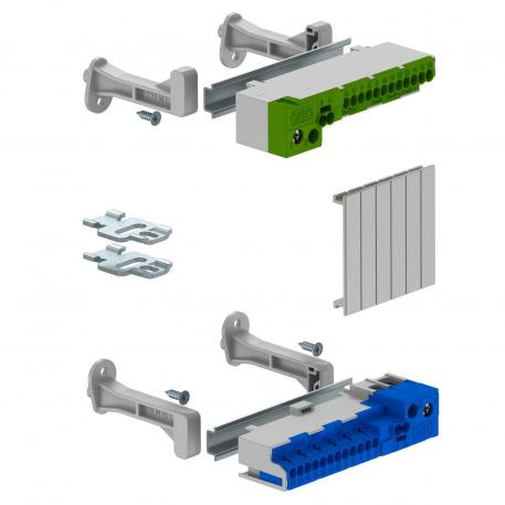 Terminal strip set with screwless terminals for SDB 05