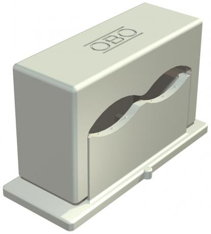 Pressure ISO clip 3050, double, light grey