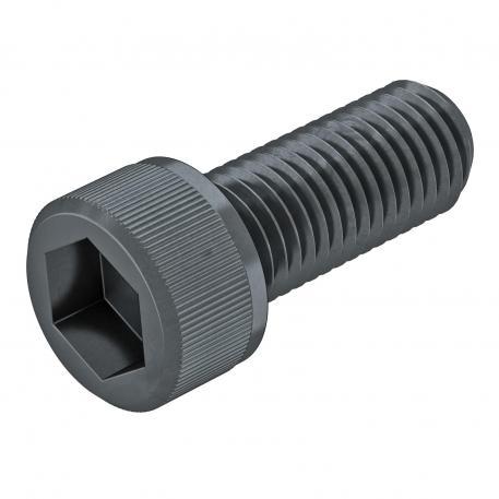 Impact head for earth rod with thread