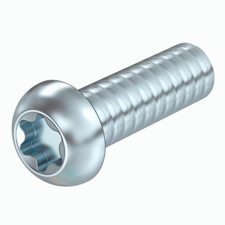 Flat-head screw with internal Torx, steel