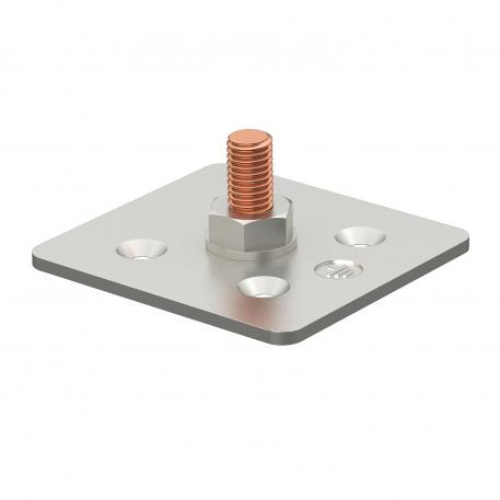Mounting plate, 1-pole, M10 1