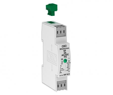 MCR protection for 2-pole for power supply with remote signalling, 12 V AC/DC