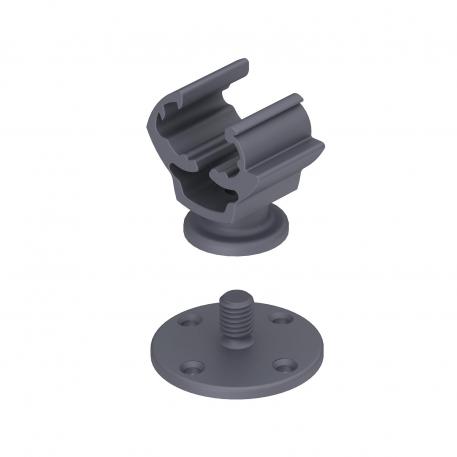 Cable bracket, Rd 8−10 mm with bonding base