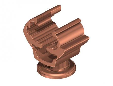 Cable bracket Rd 8–10 mm, copper-plated 8−10 mm round | 20