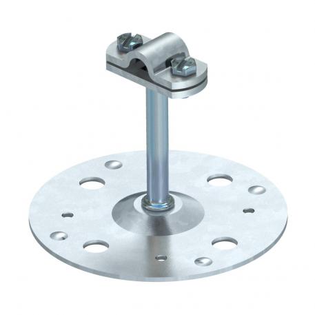 Roof conductor holder, suitable for direct bonding 100 | 60 | Rd 8-10