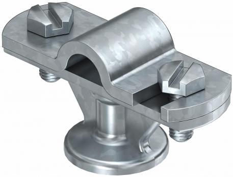 Cable bracket with hinged crossbar Rd 8−10 mm