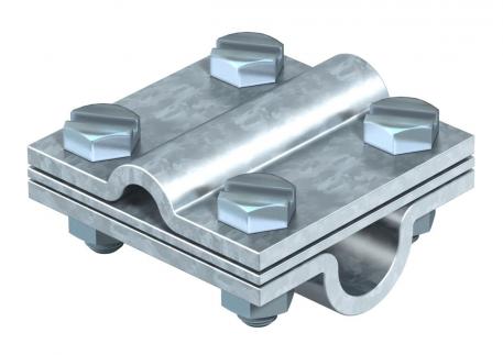 Cross-connector with intermediate plate for Rd 8−10 x Rd 16 FT