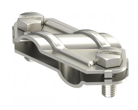 Cross-connector for flat conductors and round conductors stainless steel Rd 8-10/FL30 | 
