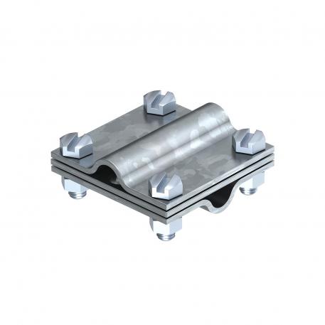 Cross-connector with intermediate plate for Rd 8−10 mm FT