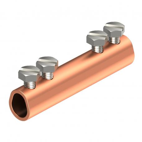 Straight connector Rd 6−10 mm Cu