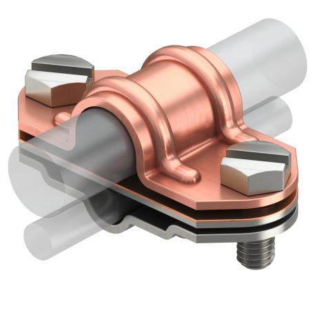 Universal bi-metal separating piece, Rd 16 copper, Rd 8-10 A2