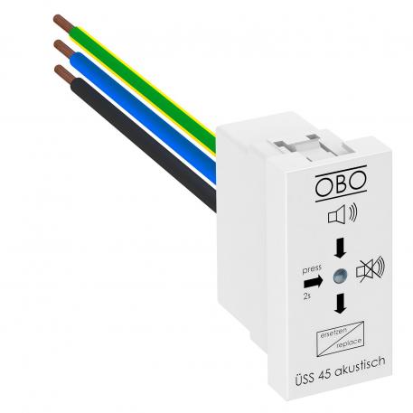 Surge protection module for Modul 45 with audible signalling