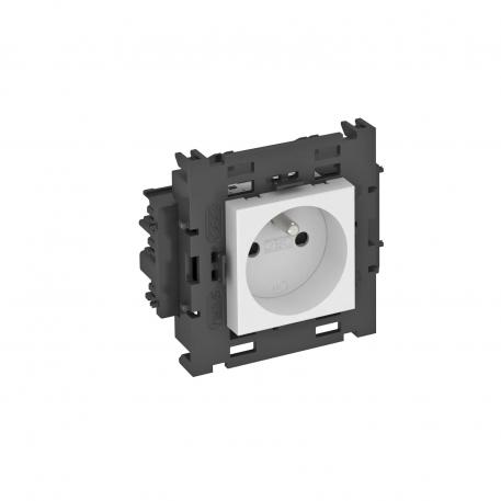 0° socket, Connect 80, with earthing pin, single