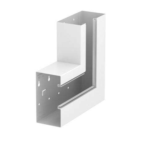 Flat angle, asymmetrical, rising, for device installation trunking Rapid 80 type GS-A90170