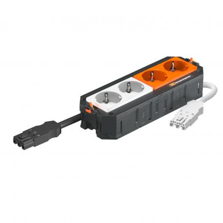 UTC4 W with 2+2 protective contact sockets, 2 sockets with surge protection