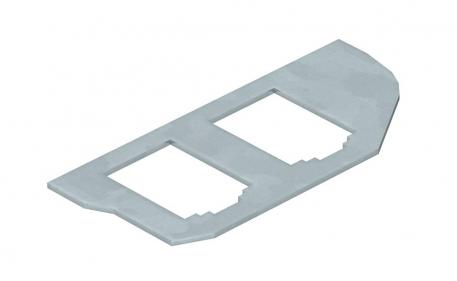 Mounting plate for the installation of data sockets in GESRM2, 2 x type B 2 | Type B